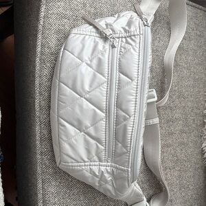 Vera Bradley Silver Quilted Belt Bag